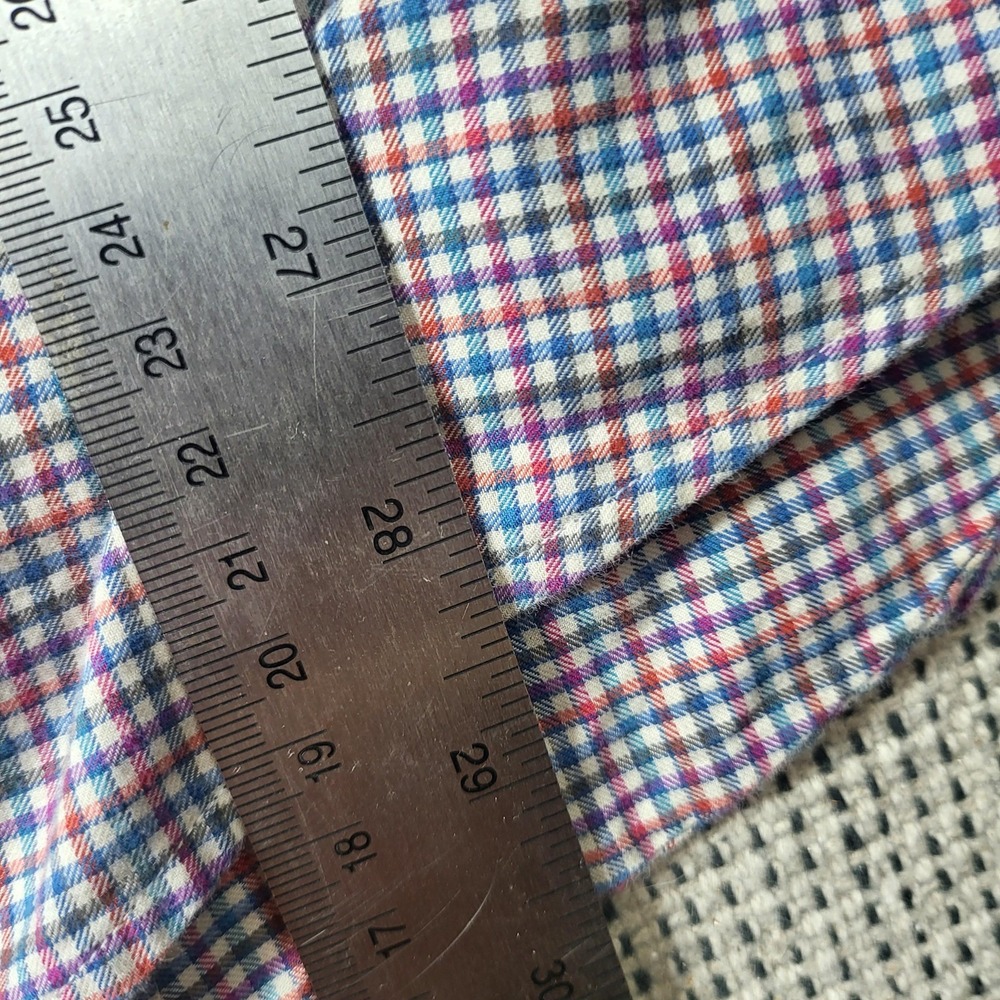 Ralph Lauren Shirt Mens XL Blue Check Long Sleeve Button Down Pony Logo Slim Fit - Picture 5 of 7